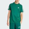 imageadidas Mens Essentials Single Jersey 3Stripes TShirtCollegiate Green