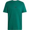 imageadidas Mens Essentials Single Jersey 3Stripes TShirtCollegiate GreenBlack