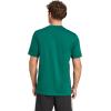 imageadidas Mens Essentials Single Jersey 3Stripes TShirtCollegiate GreenBlack