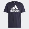 imageadidas Mens Essentials Single Jersey 3Stripes TShirtLegend InkWhite