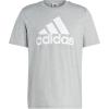 imageadidas Mens Essentials Single Jersey 3Stripes TShirtMedium Grey Heather