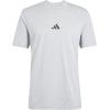imageadidas Mens Essentials Single Jersey 3Stripes TShirtMedium Grey HeatherBlack