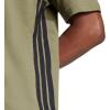 imageadidas Mens Essentials Single Jersey 3Stripes TShirtOlive StrataBlack
