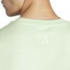 imageadidas Mens Essentials Single Jersey 3Stripes TShirtSemi Green Spark