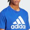 imageadidas Mens Essentials Single Jersey 3Stripes TShirtSemi Lucid Blue