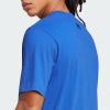 imageadidas Mens Essentials Single Jersey 3Stripes TShirtSemi Lucid Blue