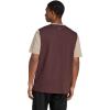 imageadidas Mens Essentials Single Jersey 3Stripes TShirtShadow BrownBlanch Cargo