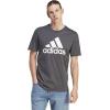 imageadidas Mens Essentials Single Jersey 3Stripes TShirtSolid Grey