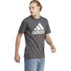 imageadidas Mens Essentials Single Jersey 3Stripes TShirtSolid Grey