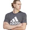 imageadidas Mens Essentials Single Jersey 3Stripes TShirtSolid Grey