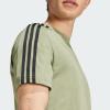 imageadidas Mens Essentials Single Jersey 3Stripes TShirtTent Green