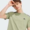 imageadidas Mens Essentials Single Jersey 3Stripes TShirtTent Green