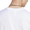 imageadidas Mens Essentials Single Jersey 3Stripes TShirtWhiteShadow Violet