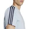 imageadidas Mens Essentials Single Jersey 3Stripes TShirtWonder Blue