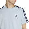 imageadidas Mens Essentials Single Jersey 3Stripes TShirtWonder Blue