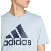 imageadidas Mens Essentials Single Jersey 3Stripes TShirtWonder BlueWonder Blue