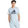 imageadidas Mens Essentials Single Jersey 3Stripes TShirtWonder BlueWonder Blue