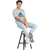 imageadidas Mens Essentials Single Jersey 3Stripes TShirtWonder BlueWonder Blue