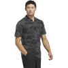 imageadidas Mens Goto Printed Mesh Polo ShirtBlack