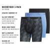 imageadidas Mens Microfiber Boxer Briefs Underwear Multipack  Athletic Moisture Wicking Stretch Fit ampamp TaglessAdi Summit OnixblackBlue FusionBlackM