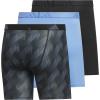 imageadidas Mens Microfiber Boxer Briefs Underwear Multipack  Athletic Moisture Wicking Stretch Fit ampamp TaglessAdi Summit OnixblackBlue FusionBlackM