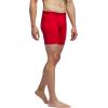 imageadidas Mens Microfiber Boxer Briefs Underwear Multipack  Athletic Moisture Wicking Stretch Fit ampamp TaglessBetter ScarletBlackOnix GreyM