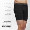 imageadidas Mens Microfiber Boxer Briefs Underwear Multipack  Athletic Moisture Wicking Stretch Fit ampamp TaglessBlackOnix GreyBlackM