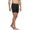 imageadidas Mens Microfiber Boxer Briefs Underwear Multipack  Athletic Moisture Wicking Stretch Fit ampamp TaglessBlackOnix GreyBlackM