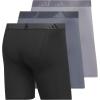 imageadidas Mens Microfiber Boxer Briefs Underwear Multipack  Athletic Moisture Wicking Stretch Fit ampamp TaglessBlackOnix GreyGreyM