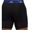 imageadidas Mens Microfiber Boxer Briefs Underwear Multipack  Athletic Moisture Wicking Stretch Fit ampamp TaglessBlackTeam Royal BlueImpact YellowP