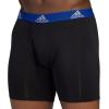 imageadidas Mens Microfiber Boxer Briefs Underwear Multipack  Athletic Moisture Wicking Stretch Fit ampamp TaglessBlackTeam Royal BlueImpact YellowP