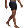 imageadidas Mens Microfiber Boxer Briefs Underwear Multipack  Athletic Moisture Wicking Stretch Fit ampamp TaglessBlackTeam Royal BlueImpact YellowP