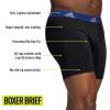 imageadidas Mens Microfiber Boxer Briefs Underwear Multipack  Athletic Moisture Wicking Stretch Fit ampamp TaglessBlackTeam Royal BlueImpact YellowP