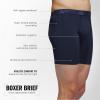imageadidas Mens Microfiber Boxer Briefs Underwear Multipack  Athletic Moisture Wicking Stretch Fit ampamp TaglessCollegiate NavyGreyCrew BlueM