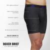 imageadidas Mens Microfiber Boxer Briefs Underwear Multipack  Athletic Moisture Wicking Stretch Fit ampamp TaglessGhost BlackonixOnix GreySemi Lucid BlueM