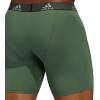imageadidas Mens Microfiber Boxer Briefs Underwear Multipack  Athletic Moisture Wicking Stretch Fit ampamp TaglessGreen OxideGreyPulse BlueP