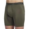 imageadidas Mens Microfiber Boxer Briefs Underwear Multipack  Athletic Moisture Wicking Stretch Fit ampamp TaglessOlive Strata GreenBlackOnix GreyM