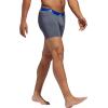 imageadidas Mens Microfiber Boxer Briefs Underwear Multipack  Athletic Moisture Wicking Stretch Fit ampamp TaglessOnix GreyBlackCollegiate Royal BlueP