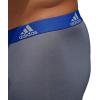 imageadidas Mens Microfiber Boxer Briefs Underwear Multipack  Athletic Moisture Wicking Stretch Fit ampamp TaglessOnix GreyBlackCollegiate Royal BlueP