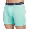 imageadidas Mens Microfiber Boxer Briefs Underwear Multipack  Athletic Moisture Wicking Stretch Fit ampamp TaglessPulse Mint GreenLegend Ink BlueGreyP
