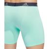 imageadidas Mens Microfiber Boxer Briefs Underwear Multipack  Athletic Moisture Wicking Stretch Fit ampamp TaglessPulse Mint GreenLegend Ink BlueGreyP