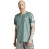 imageadidas Mens Own The Run TShirtCollegiate GreenWhite Melange