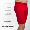 imageadidas Mens Performance 3Pack Long Boxer Brief Underwear Boxer Briefs  3Pack Long Mens Underwear PackBetter ScarletBlackOnix GreyMicrofiber