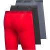 imageadidas Mens Performance 3Pack Long Boxer Brief Underwear Boxer Briefs  3Pack Long Mens Underwear PackBetter ScarletBlackOnix GreyMicrofiber
