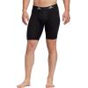 imageadidas Mens Performance 3Pack Long Boxer Brief Underwear Boxer Briefs  3Pack Long Mens Underwear PackBlackLight Onix GreyPerformance