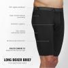 imageadidas Mens Performance 3Pack Long Boxer Brief Underwear Boxer Briefs  3Pack Long Mens Underwear PackBlackOnix GreyBlackMicrofiber