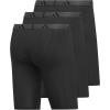 imageadidas Mens Performance 3Pack Long Boxer Brief Underwear Boxer Briefs  3Pack Long Mens Underwear PackBlackOnix GreyBlackMicrofiber