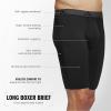 imageadidas Mens Performance 3Pack Long Boxer Brief Underwear Boxer Briefs  3Pack Long Mens Underwear PackBlackOnix GreyGreyMicrofiber