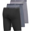 imageadidas Mens Performance 3Pack Long Boxer Brief Underwear Boxer Briefs  3Pack Long Mens Underwear PackBlackOnix GreyGreyMicrofiber