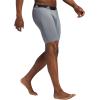 imageadidas Mens Performance 3Pack Long Boxer Brief Underwear Boxer Briefs  3Pack Long Mens Underwear PackOnix GreyBlackGreyPerformance